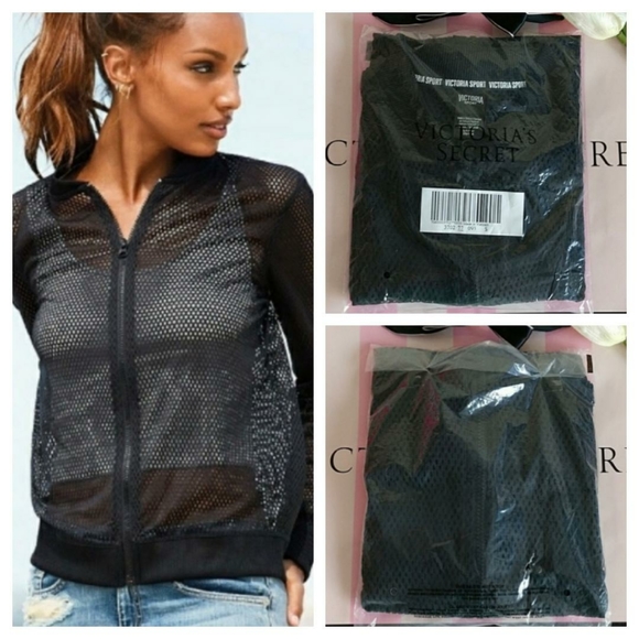 Victoria's Secret Tops - Victoria's Secret Mesh Full Zip Jacket